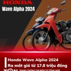 Ra mắt Honda Wave Alpha 2024: Sở hữu ngay giá chưa tới 18,7 Triệu