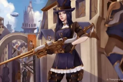 Caitlyn Mưa Kiếm tái xuất, cộng đồng yêu cầu trao ngay chức vô địch CKTG cho T1