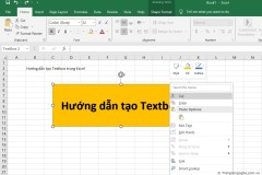 Hướng dẫn cách chèn và xoá Textbox trong file Excel
