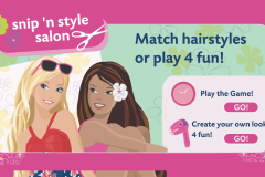 Barbie - Snip 'n Style Salon:  Game làm tóc búp bê bạn gái siêu dễ thương