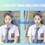 Làm nét ảnh online free với công cụ AI SnapEdit