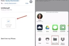 Lưu, chia sẻ, In, chú thích, chỉnh sửa file PDF trên iPhone và iPad