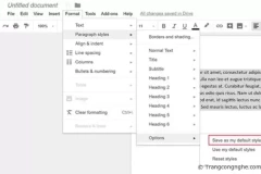 Hướng dẫn thay đổi font mặc mặc định trong Words và Google Docs