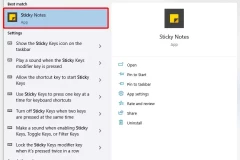 Hướng dẫn sử dụng Sticky Note trên Windows 10