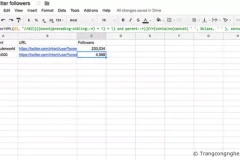Cách tạo Google Spredsheet tự động cập nhật dữ liệu