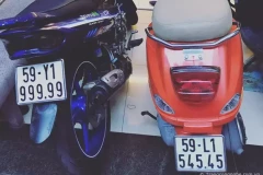 Yaz 125 phiên bản Movistar đầy ấn tượng với biển số ' ngũ 9 ' của dân chơi Sài Gòn