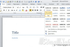Tự tạo ebook bằng Microsoft Word