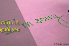 Lời xin lỗi người yêu, bạn gái hay