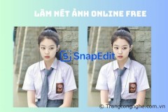 Làm nét ảnh online free với công cụ AI SnapEdit