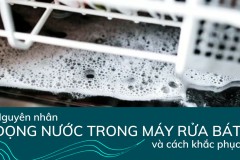 Xử lý lỗi máy rửa bát bị đọng nước nhanh chóng tại nhà