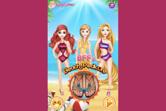 BFFs Beach Pedicure: Game sơn móng chân công chúa tại bãi biển
