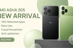 HMD Asha 305 ra mắt với tính năng smartphone nhẹ và pin có thể tháo rời