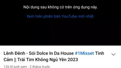 Khắc phục lỗi Youtube Vanced: Nội dung sau không có trên ứng dụng này!