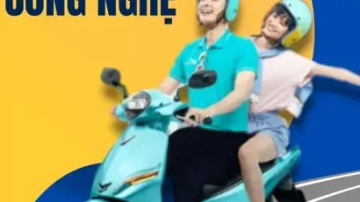 GSM ra mắt dịch vụ Xe ôm công nghệ và giao hàng bằng xe máy điện Vinfast