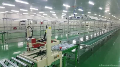 Băng tải là gì? Các loại băng tải lắp ráp linh kiện thường dùng trong dây chuyền sản xuất