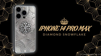 Kiệt tác xa xỉ iPhone 14 Diamond Snowflake: Chế tác từ vàng trắng 18K cùng 570 viên kim cương, giá nửa triệu đô
