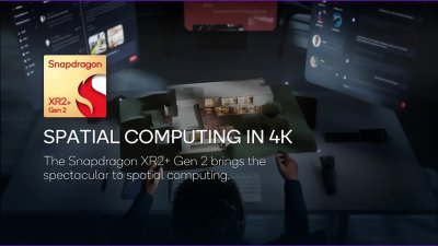 CES 2024: Qualcomm công bố chip Snapdragon XR2+ Gen 2 cho tai nghe VR