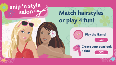 Barbie - Snip \'n Style Salon:  Game làm tóc búp bê bạn gái siêu dễ thương