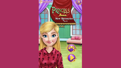 Princess Anna New Hairstyles: Game làm tóc cho Anna cực xinh đẹp