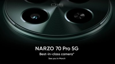 Realme Narzo 70 Pro 5G sẽ trang bị camera Sony IMX890 hàng đầu phân khúc