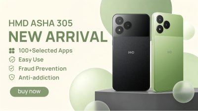 HMD Asha 305 ra mắt với tính năng smartphone nhẹ và pin có thể tháo rời