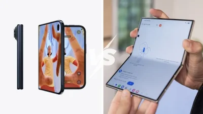 So sánh nếp gập trên iPhone Duo và Fold 8 thực tế không viền như \"lời đồn\"