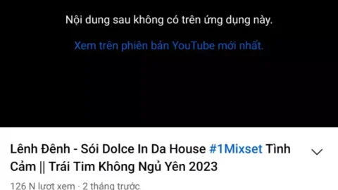 Khắc phục lỗi Youtube Vanced: Nội dung sau không có trên ứng dụng này!