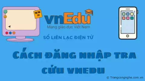 Cách đăng nhập tra cứu vnedu nhanh chóng và đơn giản trên máy tính/điện thoại