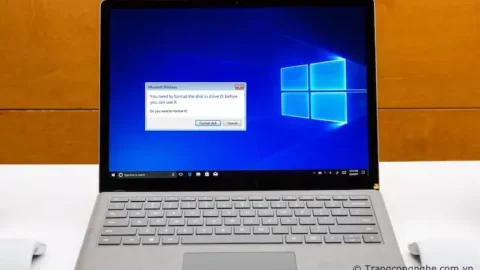 Cách khắc phục lỗi "You need to format the disk" trên Windows