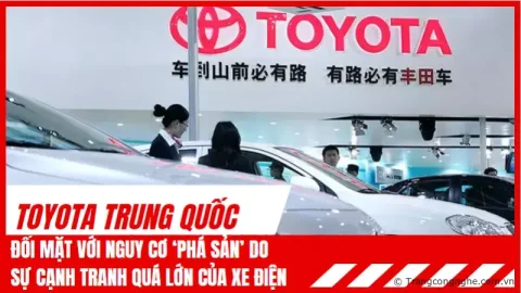 Toyota tại Trung Quốc đối mặt với nguy cơ ‘phá sản’ do sự cạnh tranh quá lớn của xe điện