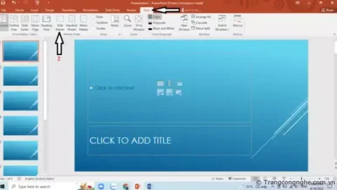 Cách chèn logo trong PowerPoint bằng Slide Master