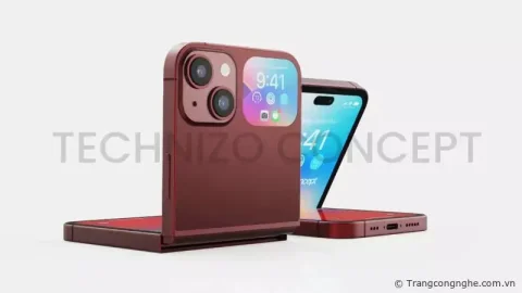 Ngắm thiết kế iPhone Flip, chiếc điện thoại màn hình gập đầu tiên của Apple?