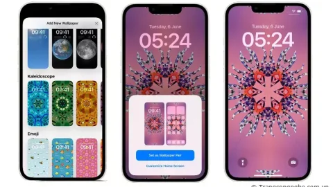 Tải ngay bộ hình nền mới trên iOS 17