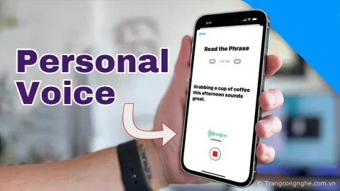 Cách thiết lập tính năng Personal Voice (tái hiện giọng nói cá nhân) trên iOS 17 dễ dàng