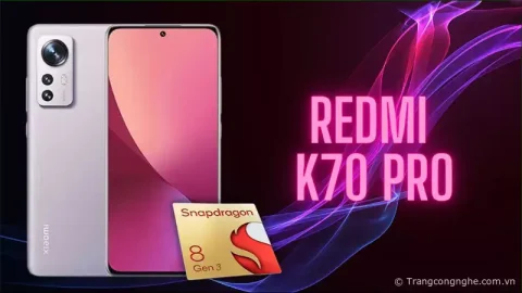 Redmi K70 Pro rò rỉ hiệu năng “khủng” Chip xử lý SD8 Gen 3 trước thềm ra mắt 