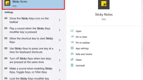 Hướng dẫn sử dụng Sticky Note trên Windows 10