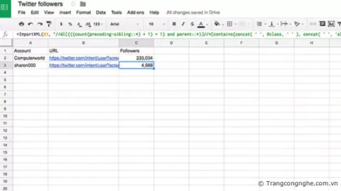 Cách tạo Google Spredsheet tự động cập nhật dữ liệu