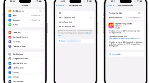Cách cài đặt iOS 17 Developer Beta trên iPhone