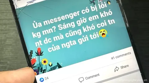Sự cố ứng dụng Messenger tại Việt Nam: Người dùng không thể xem và trả lời tin nhắn