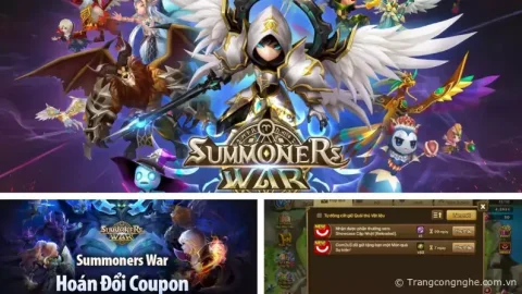 Hướng dẫn Tìm và Nhận Coupon Summoners War trên iPhone/iPad (IOS)