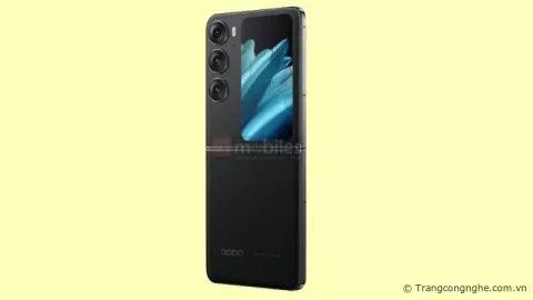 OPPO Find N3 Flip xuất hiện ảnh render, Dimensity 9000 Plus và cụm 3 camera