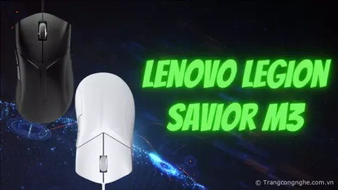Lenovo giới thiệu chuột gaming Legion Savior M3 công thái học giá chỉ 300 nghìn đồng