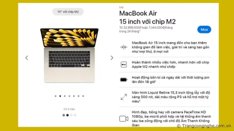 Đánh giá MacBook Air 15 inch M2 sau 4 ngày mở bán chính thức tại Apple Store Việt Nam