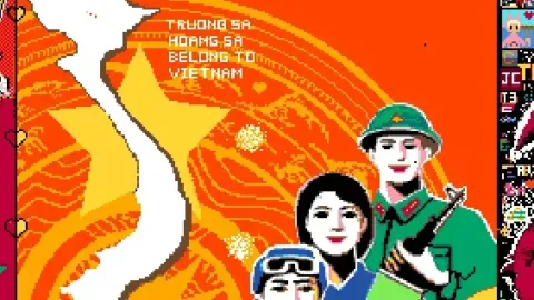 Tộc trưởng Độ cùng ae FA sau hơn 4 tiếng chấm bằng cơm đã làm lại và tạo ra một bản đồ Việt Nam pixel siêu chất lượng