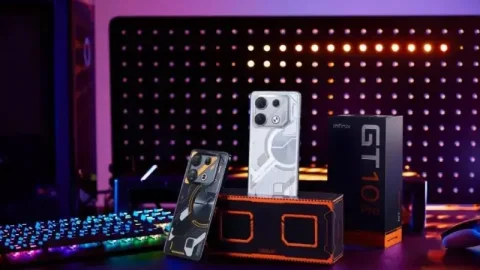 Smartphone chơi game Infinix GT 10 Pro Plus rò rỉ thiết kế lấy cảm hứng từ Nothing Phone