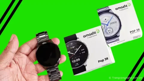 Đập hộp Amazfit Pop 3R: Thiết kế lịch lãm, kháng nước IP68, pin 12 ngày, giá chỉ 1 triệu đồng