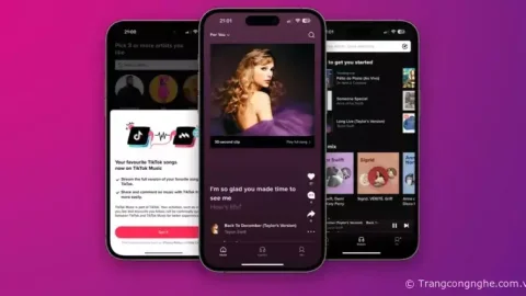 TikTok tung nền tảng âm nhạc trực tuyến, cạnh tranh với Spotify và Apple Music