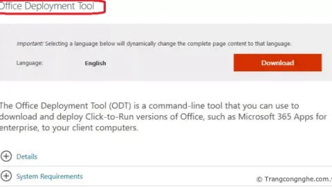 Tổng quan về Office Deployment Tool