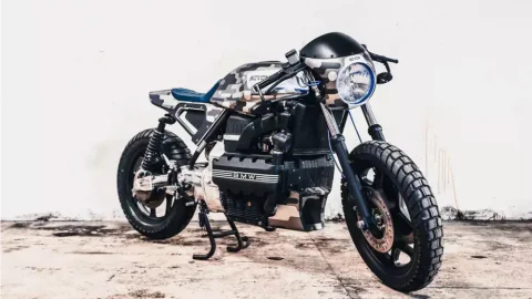 Ngắm nhìn BMW K100 Cafe Racer mang đậm chất quân đội