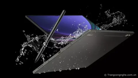 Galaxy Tab S9 series và bút S Pen có thể sử dụng được ngay cả dưới nước